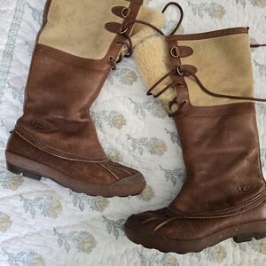 UGG Women's Brown Leather Boots